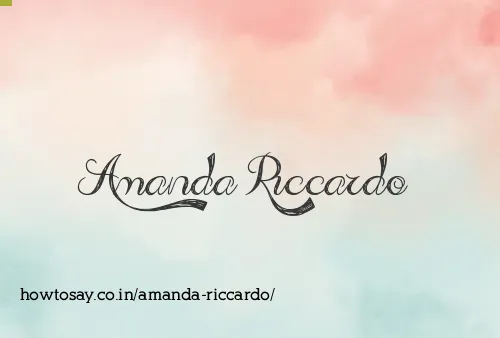 Amanda Riccardo