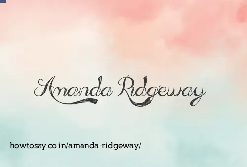 Amanda Ridgeway