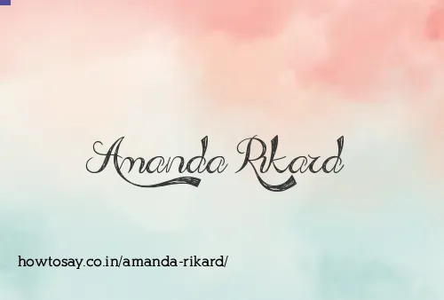 Amanda Rikard