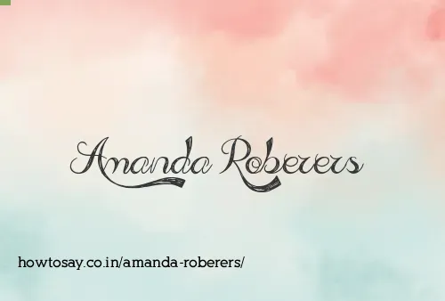 Amanda Roberers