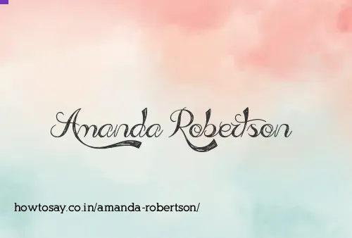 Amanda Robertson