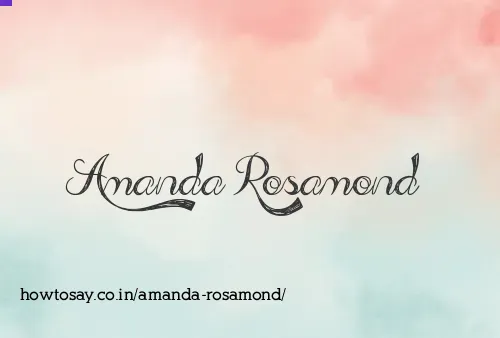 Amanda Rosamond