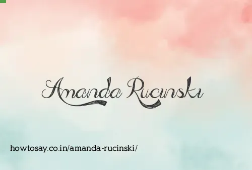 Amanda Rucinski