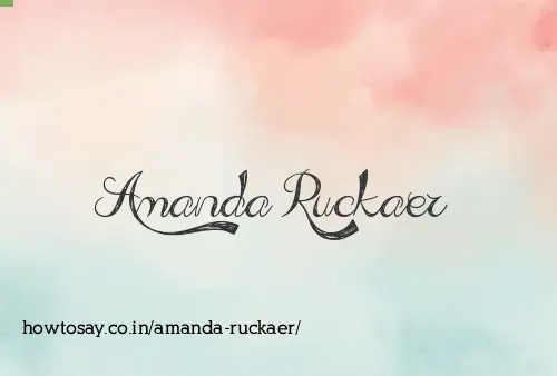Amanda Ruckaer