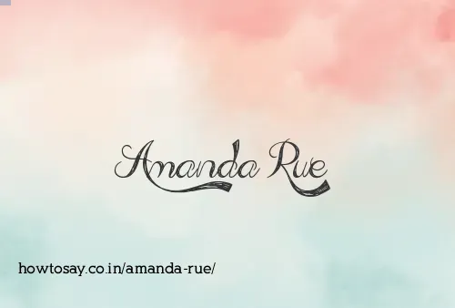 Amanda Rue