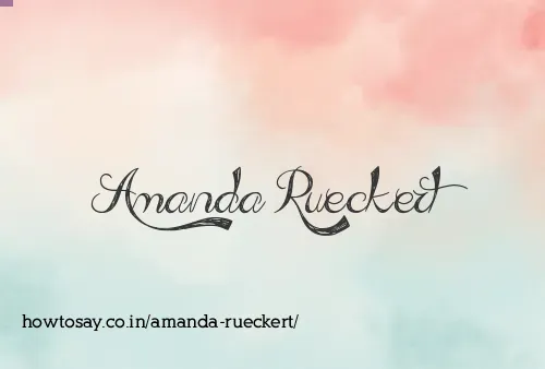 Amanda Rueckert