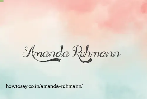 Amanda Ruhmann