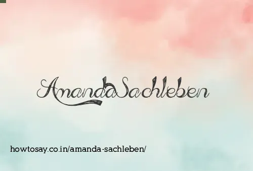 Amanda Sachleben