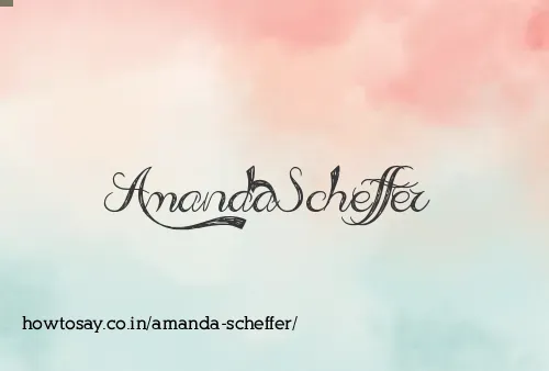 Amanda Scheffer