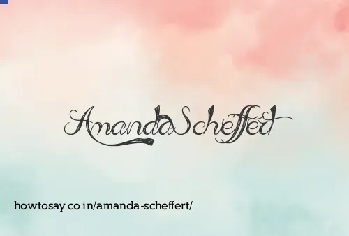 Amanda Scheffert