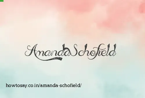 Amanda Schofield
