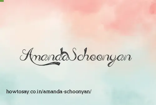 Amanda Schoonyan