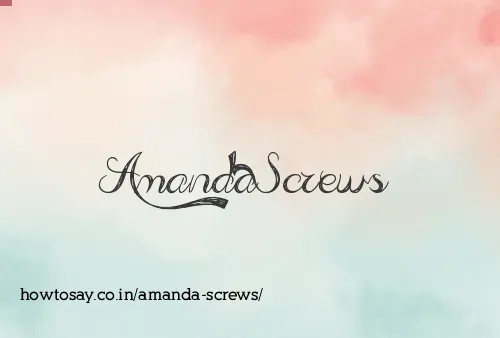 Amanda Screws