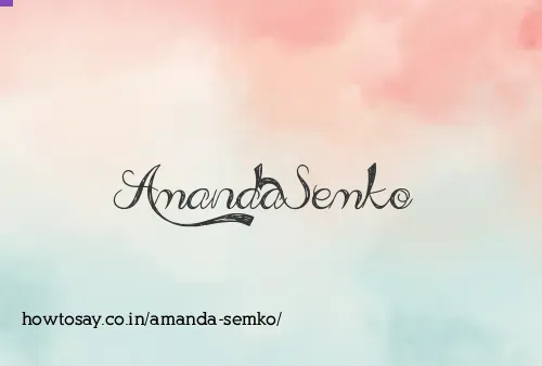 Amanda Semko