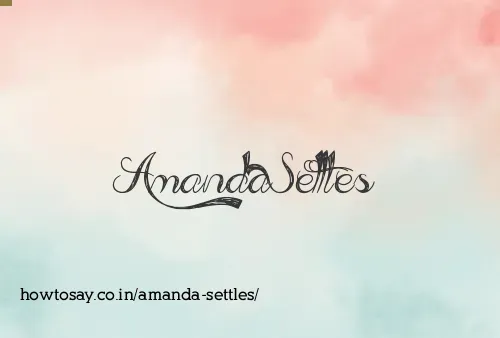 Amanda Settles