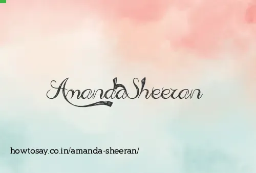 Amanda Sheeran