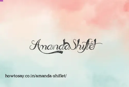 Amanda Shiflet