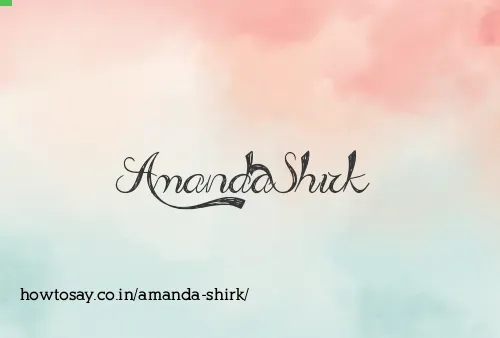 Amanda Shirk