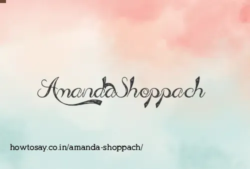 Amanda Shoppach