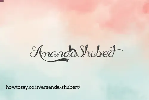Amanda Shubert