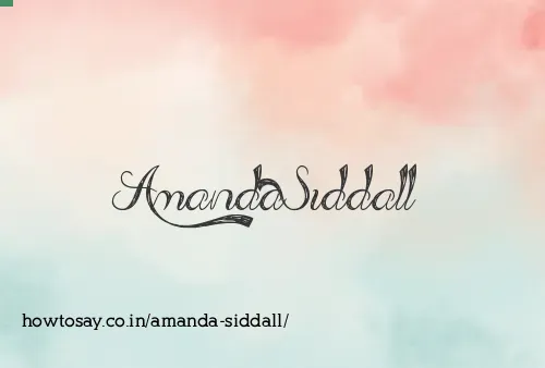 Amanda Siddall