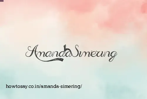 Amanda Simering