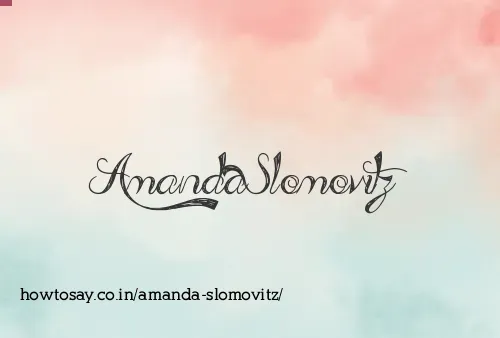 Amanda Slomovitz