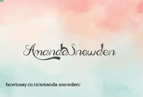 Amanda Snowden