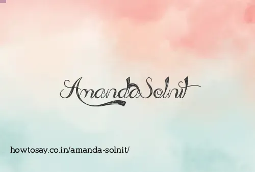 Amanda Solnit