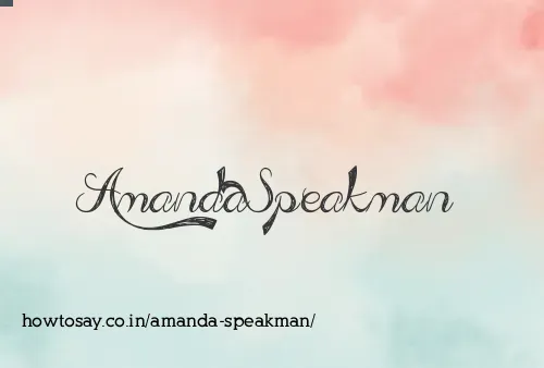 Amanda Speakman