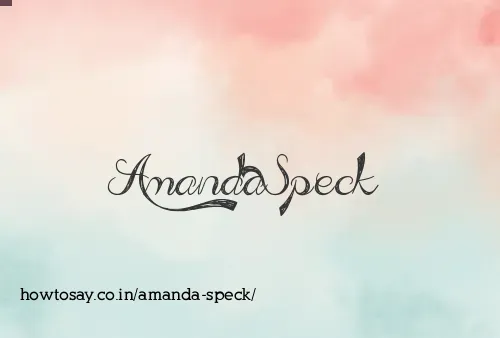 Amanda Speck