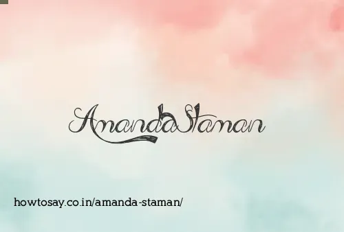 Amanda Staman