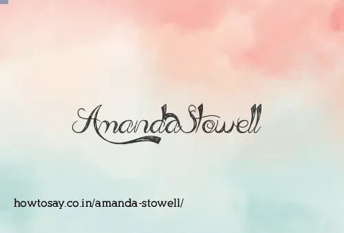 Amanda Stowell