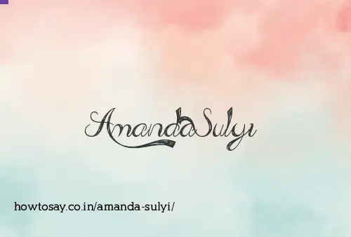 Amanda Sulyi