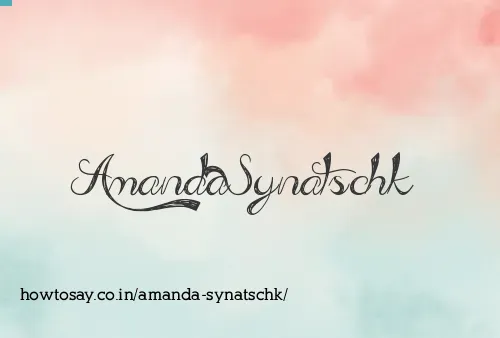 Amanda Synatschk