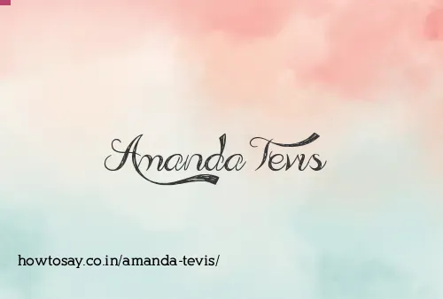 Amanda Tevis