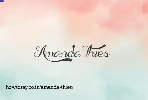 Amanda Thies