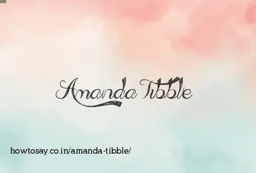 Amanda Tibble