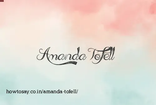 Amanda Tofell