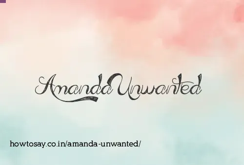 Amanda Unwanted