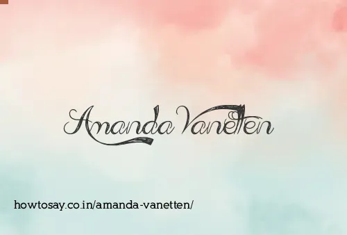 Amanda Vanetten