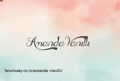 Amanda Vanilli