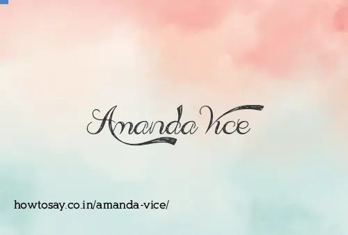 Amanda Vice