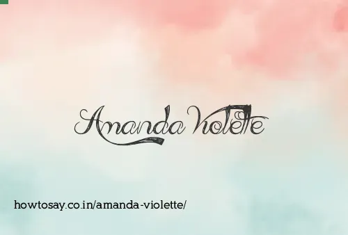 Amanda Violette