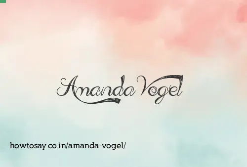 Amanda Vogel