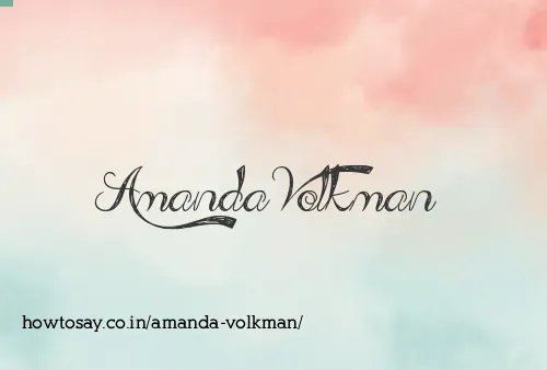 Amanda Volkman