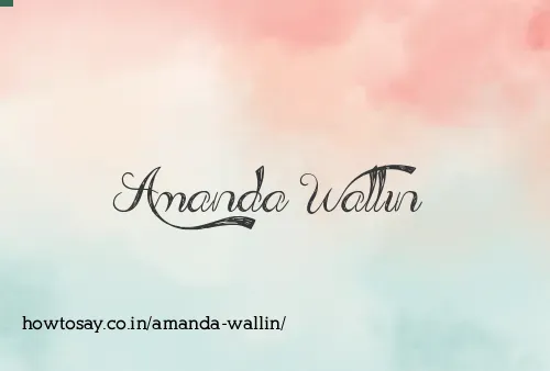 Amanda Wallin