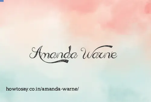 Amanda Warne