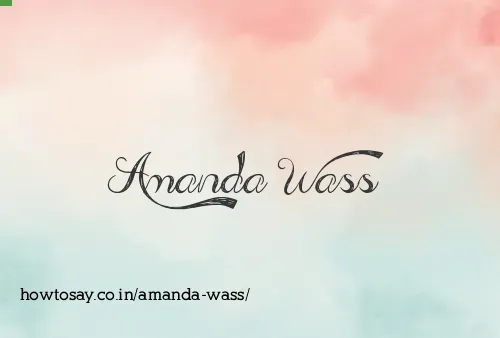 Amanda Wass