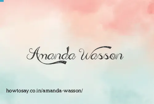 Amanda Wasson